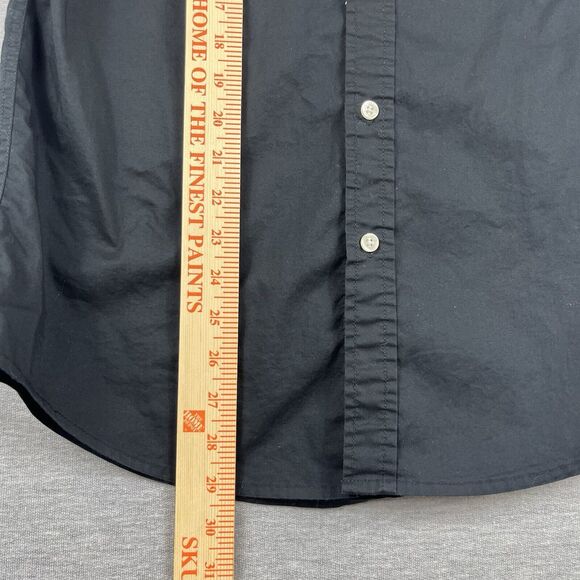 US Polo Assn Button Down Short Sleeve Shirt Size Small Stretch Black - Picture 8 of 8